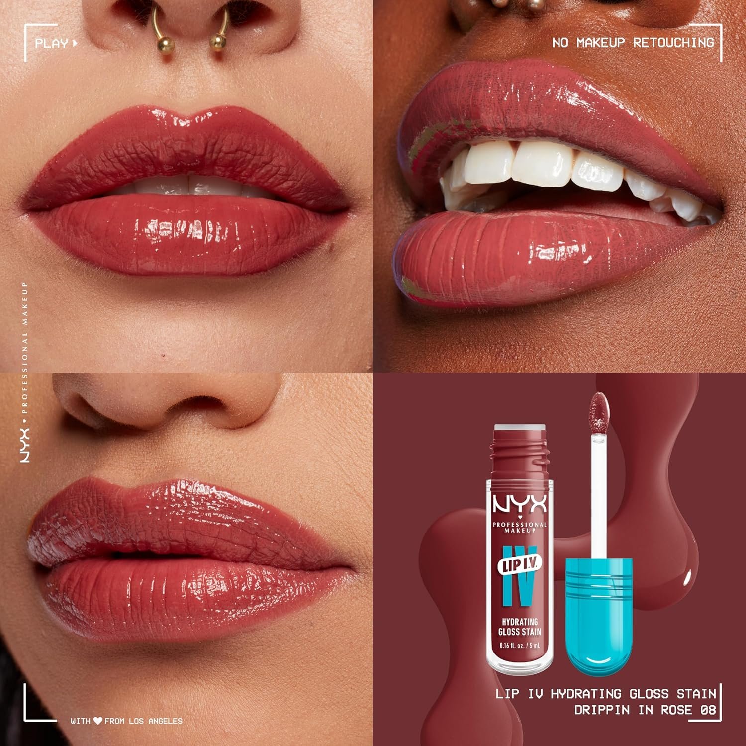 NYX PMU Lip IV Gloss Stain Lipgloss Duo - Image 5